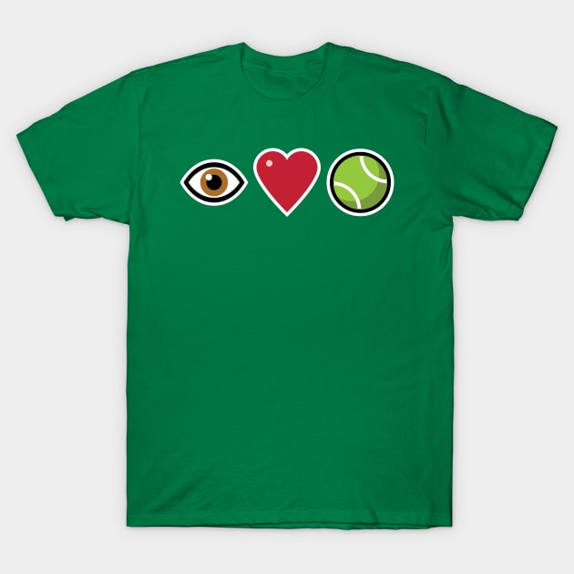 I Love Tennis T-Shirt by Fourteen21 Designs